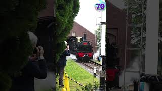 蒸気機関⾞ (2109号) 試験(有⽕)運転（2025.6.8 日本工業大学 工業技術