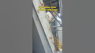 High frequency screen and square swing screen, screen sand.# vibratingscreen #screening