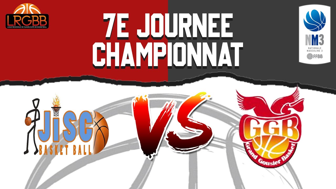🏀[SÉNIORS MASCULINS] 6e JOURNÉE CHAMPIONNAT : JISC VS GGB - YouTube