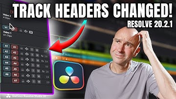 DaVinci Resolve 20 for Beginners – NEW Track Header Changes You NEED to Know!