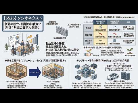 【6526】ソシオネクスト、「製品粗利率の壁」と未来への大胆な先行開発投資を徹底解説
