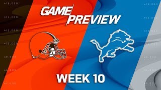 Cleveland Browns vs. Detroit Lions | NFL Week 10 Game Preview