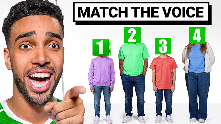 Match The Voice To The Person