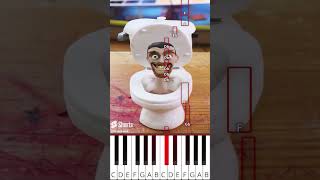 skibidi toilet as claymation (@ClayClaim) - Octave Piano Tutorial