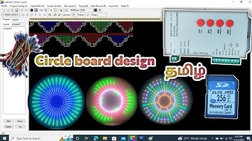 Making circle design using LED edit software 🌌 / T1000s controller / தமிழ்