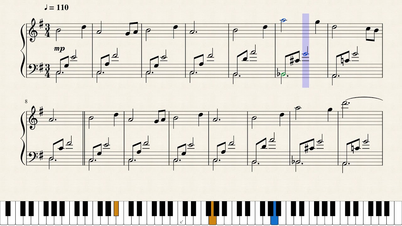 Zelda Ocarina of Time Zelda's Theme Piano Sheet YouTube