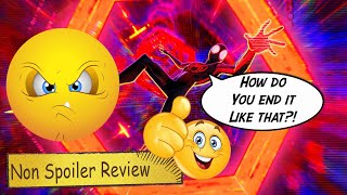 Spider-Man Across The Spider-Verse NON-SPOILER Review | GOAT VISUALS but YOU CANT END LIKE THAT