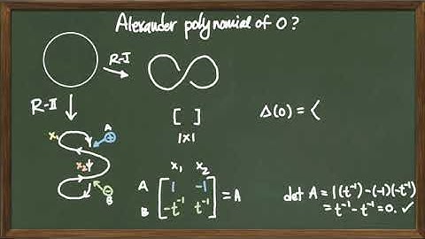 596.9 Class: Alexander Polynomial Notes