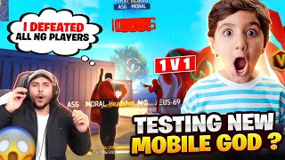 Testing New Mobile Player 1 V 1 🔥 || To Join Guild He Defeated NG Legends 🥲 - @NonstopGaming_