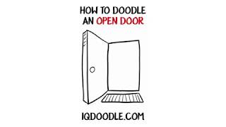 How to Draw an Open Door (drawing tips)