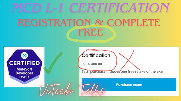 MCD L-1 | MuleSoft Developer Level-1 Certification | @vitechtalks | How to Register & Get  Free