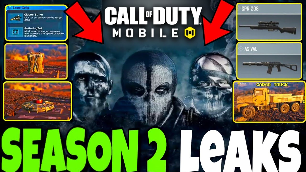 *NEW* COD MOBILE SEASON 2 HUGE LEAKS | New Guns , New Chracters & many ...
