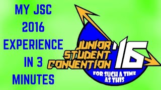 My JSC 2016 Experience in 3 Minutes