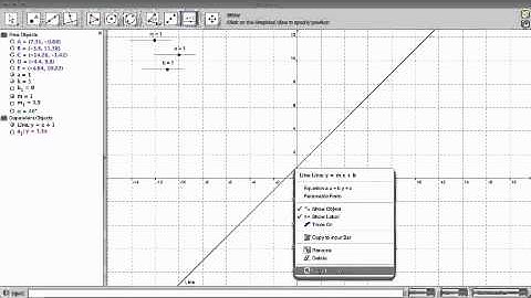 Geogebra Tutorial 5 - Line Options