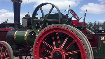 Traction engine slow static run at Beamish