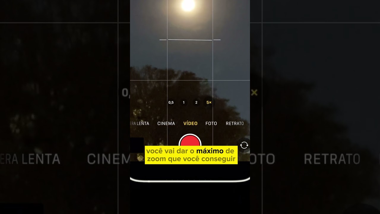 Como fotografar a lua com o iPhone 15 Pro Max: 