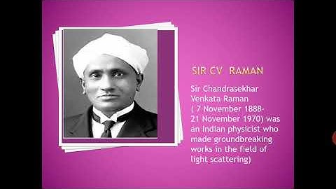 Sir c v Raman