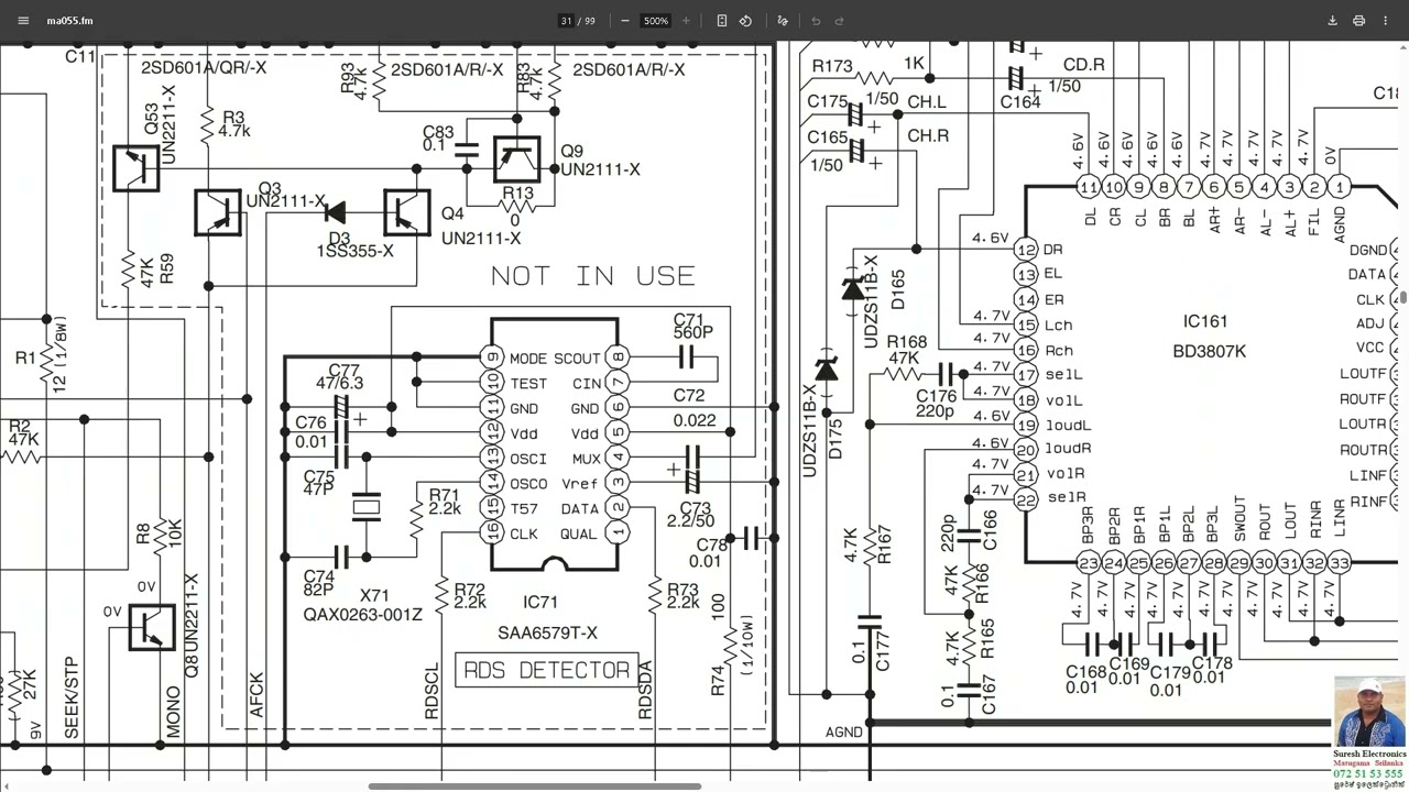 SAA6579T X rds decoder  suresh electronics mathugama srilanka  watsapp  0725153555