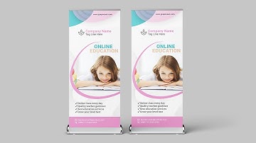 How To Make Professional Stand Up Banner Design | Adobe Photoshop Cc