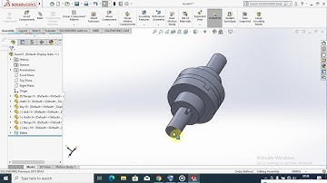 oldham coupling making in #solidworks assembly and parts