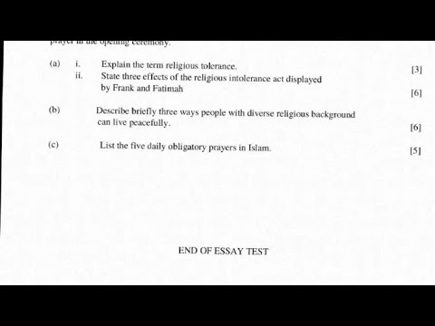 Bece Rme Questions BECE 2025 RME 1 & 2 Mock Questions II - YouTube