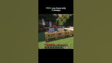 POV: you have only 3 sheeps #minecraft #shorts