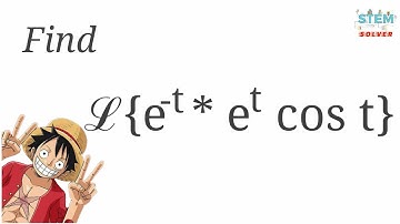 7.4-9 Find Laplace Transform of e^-t * e^t cost | DE