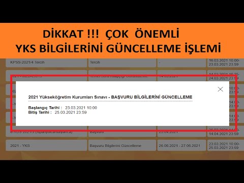 DİKKAT ! ÇOK ÖNEMLİ ! YKS BAŞVURU BİLGİLERİNİ GÜNCELLEME İŞLEMİ ! KİMLER YAPMALI ? - SON TREN !