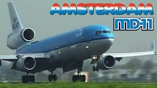 KLM MD11s in Action at Schiphol (2011)