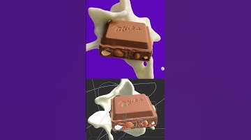 Milka Chocolate Bar in C4d with Redshift & Realflow #redshift3d #3danimation #c4d #milka #realflow