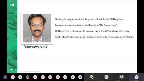 ECE   LabVIEW webinar  Mr Visweswaran  Key Note address