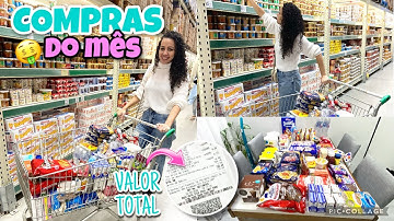COMPRAS DO MÊS MAIO/JUNHO 💰 QUANTO GASTAMOS NO ATACADÃO ❤️