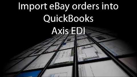 How to import eBay orders into QuickBooks