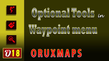 Optional tools of Waypoint menu