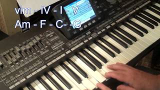 Video thumbnail of "Break Every Chain piano tutorial"