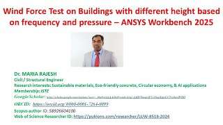 ANSYS - Wind Force Test on Buildings with different height based on frequency and pressure
