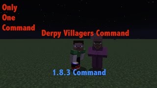 DERPY STUNT VILLAGERS!!! | Minecraft One Command Creation