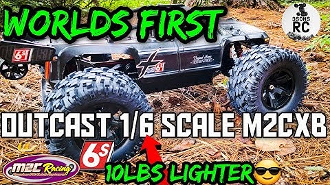 Worlds First Arrma Outcast 6s 1/6 Scale on 6s Platform 10lb Lighter M2C Build & Bash