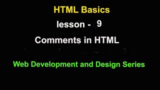 comments in html in hindi | what is comments in html | html comments | web development Profile