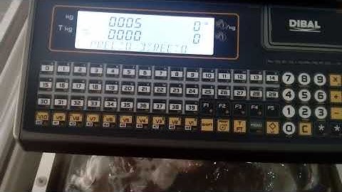Configuración Básica Balanza Dibal W025 | Basic Configuration Dibal W025 Scale