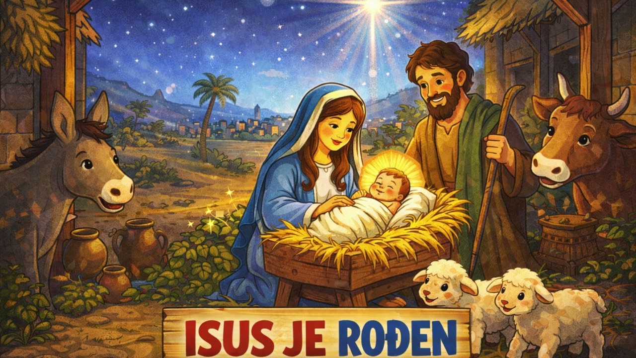 Isus je rođen u Betlehemu - Biblijska priča za djecu
