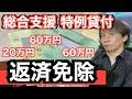 重要【2023】60万円の返済免除！最大124万円が免除に！申請が必須です！緊急小口、特例貸付
