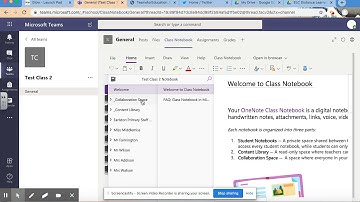 How to set up a class notebook in teams