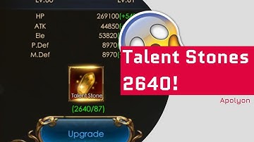 2600+ Talent Stones - Secret Skill - Legacy of Discord - Apollyon