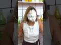 Female TV Presenter Pied in the Face