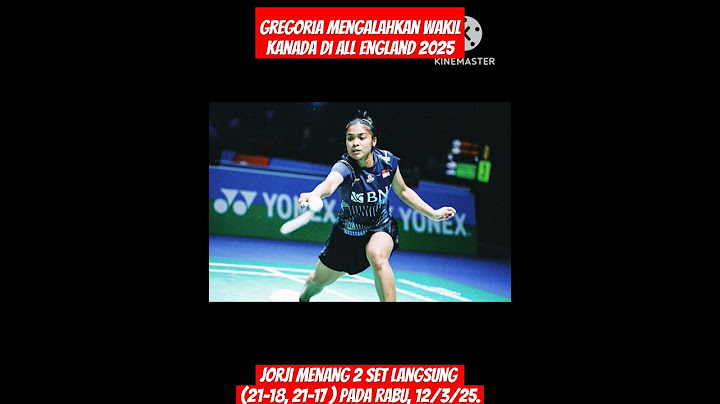 GREGORIA MENANG 2 SET LANGSUNG LAWAN WAKIL KANADA #shorts #shortvideo #allengland #gregoria #jorji