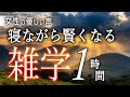 【睡眠導入】寝ながら賢くなる雑学１時間【女性朗読】