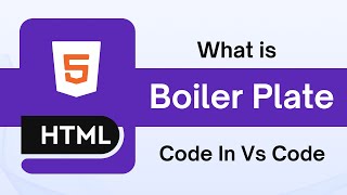 How to use Boiler Plate Code - HTML CSS | #html #htmlcss #programming