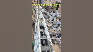 Create durable concrete railings with our high-quality plastic molds. #mold #construction