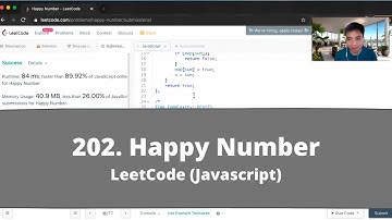 How to Solve "202 Happy Number" on LeetCode? - Javascript